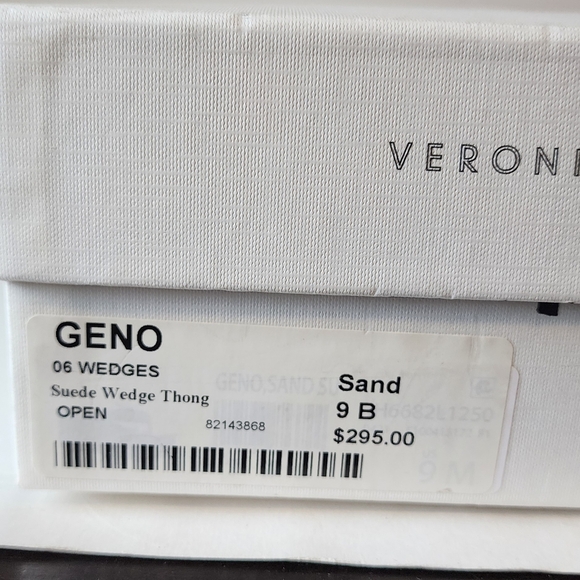 Veronica Beard Geno Suede  Wage Sandals -  Sand - Picture 9 of 10